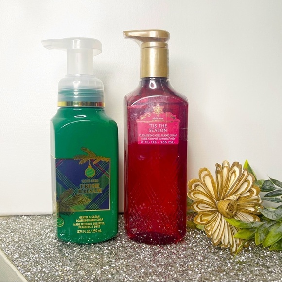 Bath and Body Works Hand Soap Holiday Winter Fresh Balsam Tis the Season Nwt - Picture 1 of 3